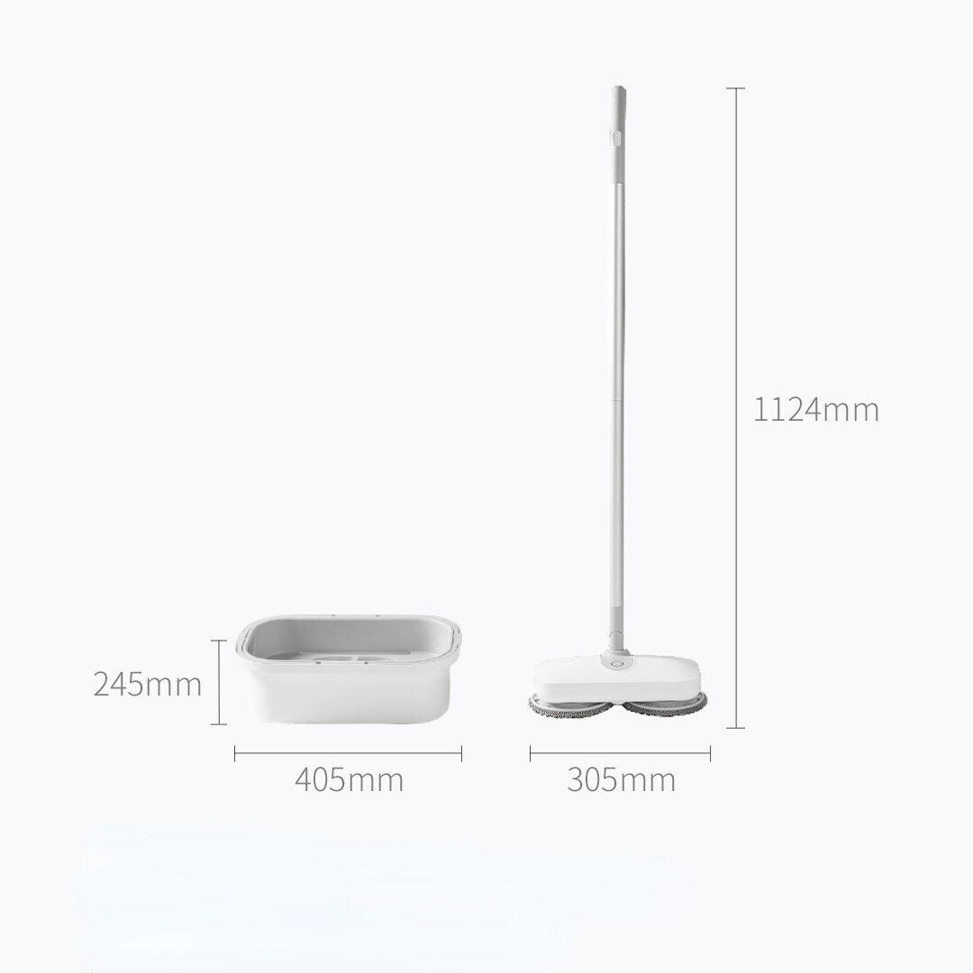 Self Cleaning Microfiber Flat Spin Mop with Bucket Wet Dry Cleaner Wash Floor Automatic Steam Mops USB Wireless Electric