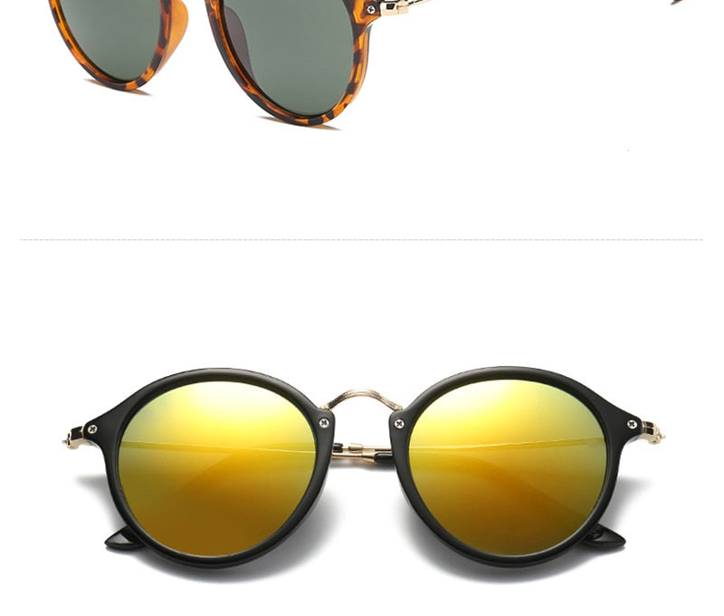 Fashion Round Metal Frame Mirror Sunglasses Women Men 2021 Retro Brand Designer Sunglasses Trending UV400 Wholesale
