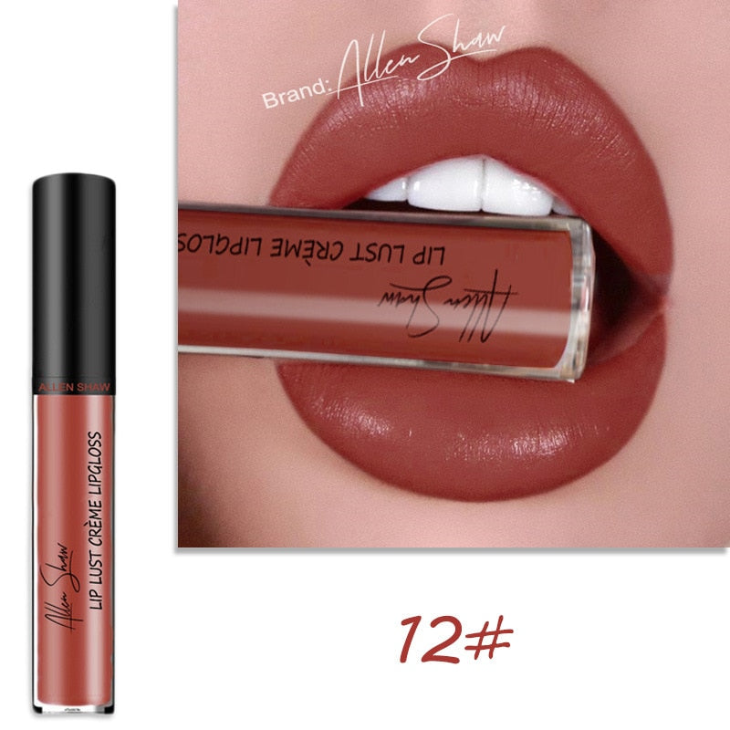 12 colors silky cream texture lip gloss lip glaze easy to color lasting moisturizing lipstick makeup