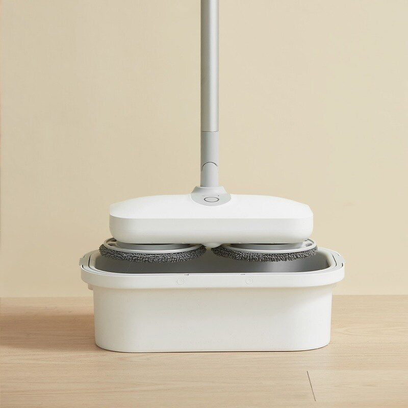 Self Cleaning Microfiber Flat Spin Mop with Bucket Wet Dry Cleaner Wash Floor Automatic Steam Mops USB Wireless Electric